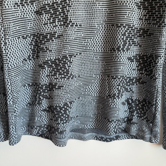 ICEBREAKER Vertex Gray Flurry Merino Wool BodyFit 260 Women’s Large Knit Top LS - Picture 3 of 8